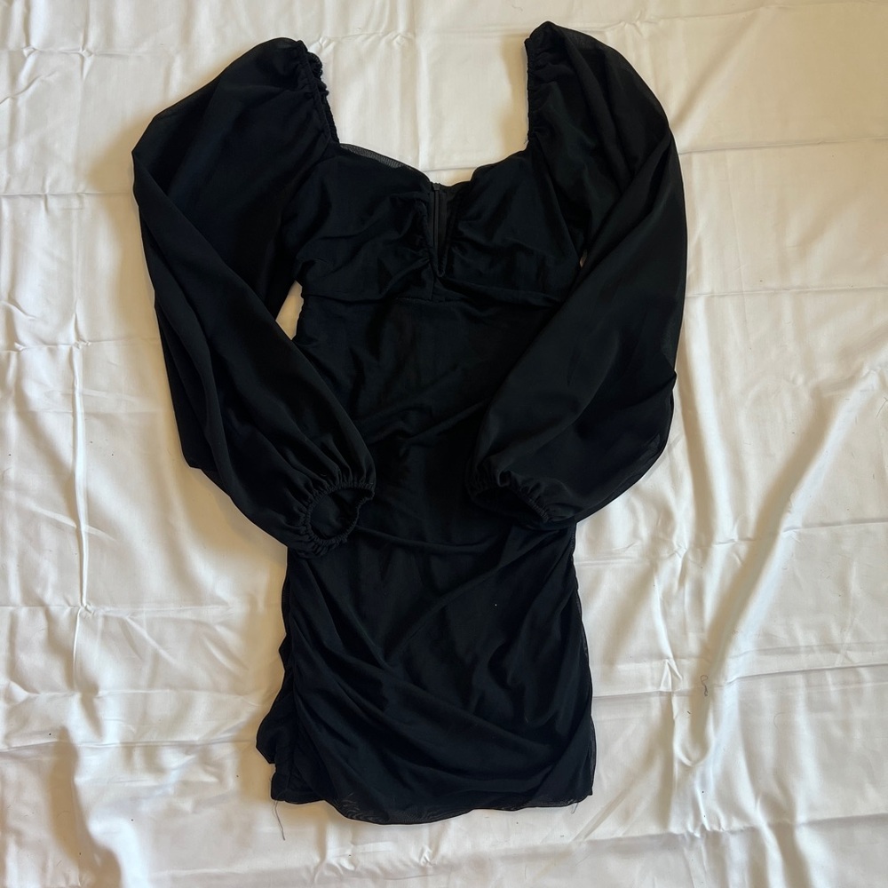 black body-con homecoming dress